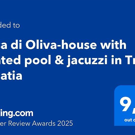 Casa Di Oliva-House With Heated Pool & Jacuzzi In Trilj, Croatia别墅 外观 照片