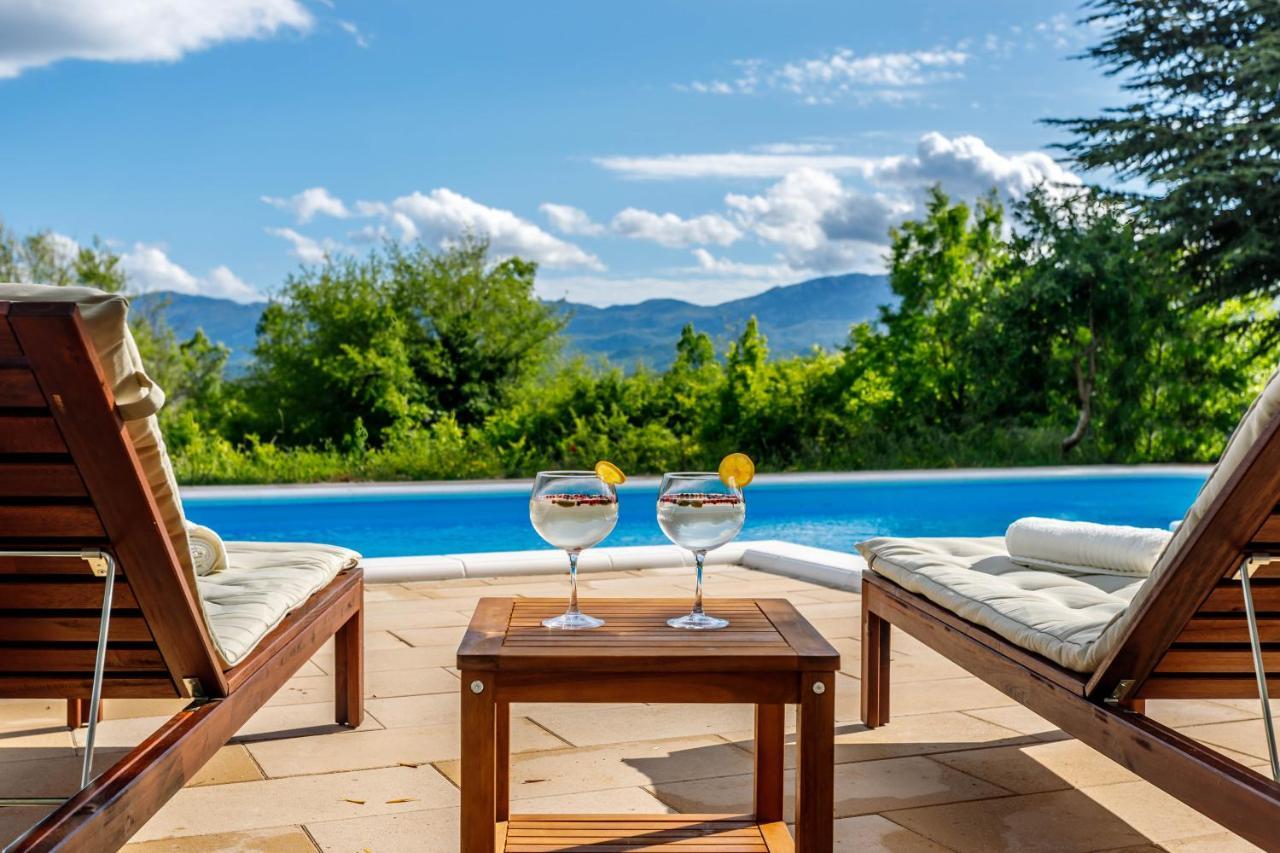 Casa Di Oliva-House With Heated Pool & Jacuzzi In Trilj, Croatia别墅 外观 照片